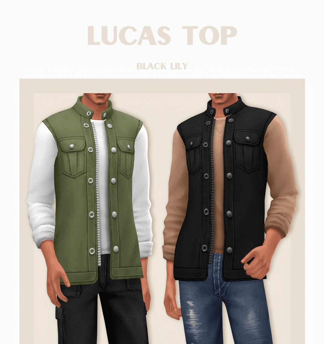 Скриншот мода Жилет с лонгсливом Lucas Top